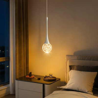 Glam Pendant Light Led Dimmable Chandelier Fixture
