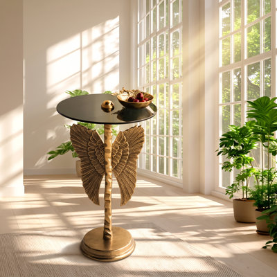 Glass Top End Table