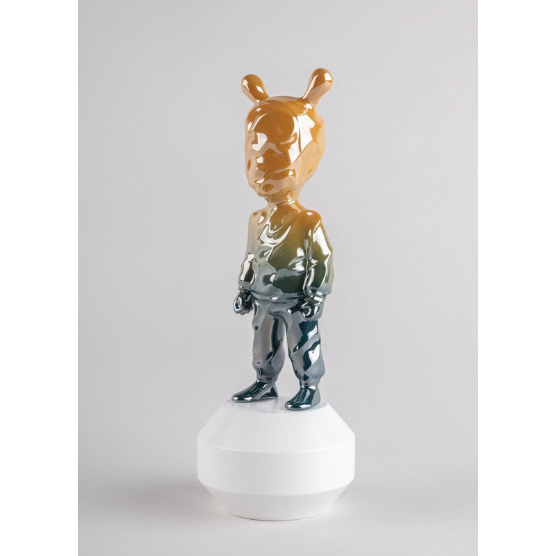 The Guest By Supakitch - Big, 11.81" H x 4.33" W x 4.33" D, Orange/Blue