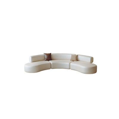 Canapé d'angle semi-circulaire