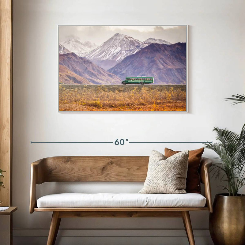 Denali Bus, Cadre flottant blanc, 43 po x 29 po