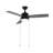 Arevik 42" 1-Light Modern 3-Speed Iron Height Adjustable Integrated LED Ceiling Fan with Pull Chains