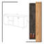 Buffet de 55,1 po de largeur