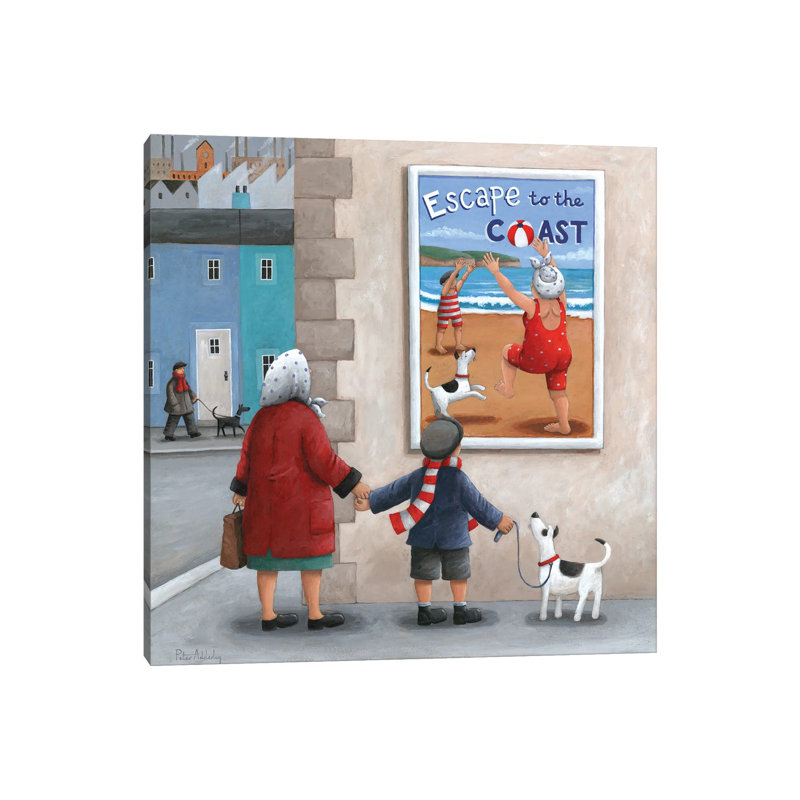 Escape To The Coast 2 by Peter Adderley - Wrapped Canvas Gallery-Wrapped Canvas Giclée, 66.04 cm H x 66.04 cm W x 1.91 cm D
