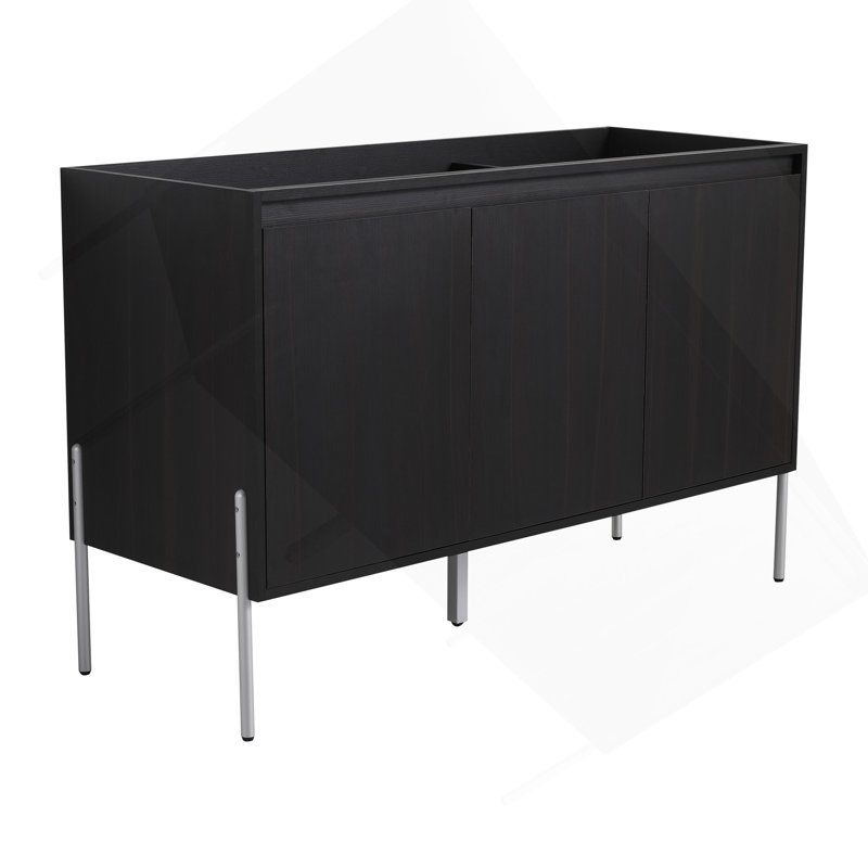 Meuble-lavabo autoportant 48 po avec portes à fermeture douce (ensemble KD) 48 po - évier inclus