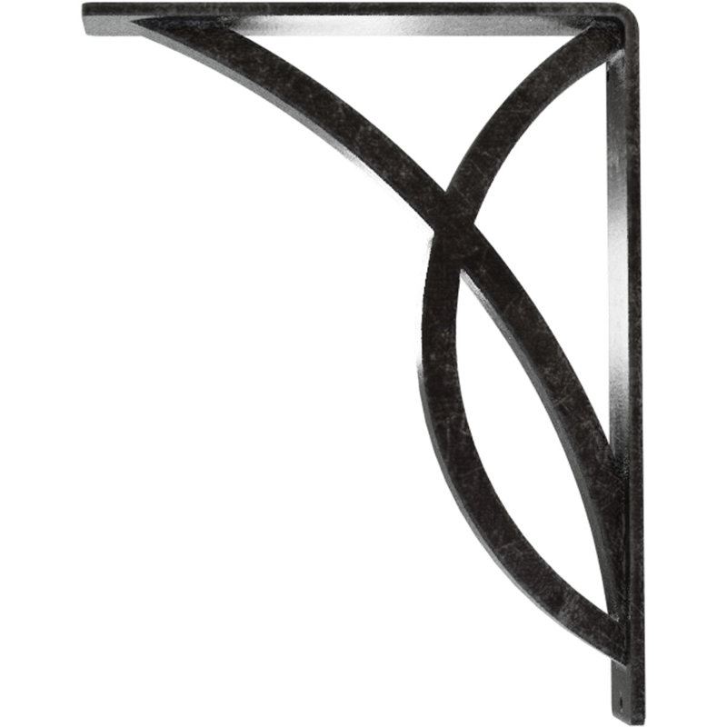 Support en fer forgé Miller, Argent antique, H 10 po x l 2 po x P 7,5 po