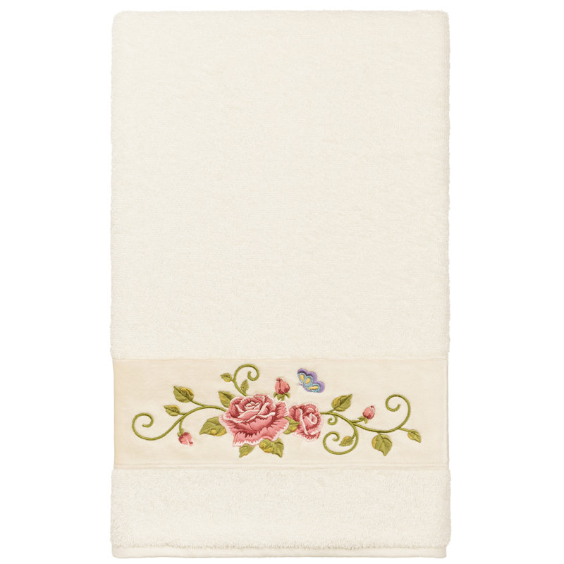 Rebecca Midweight Bath Towel, Cream
