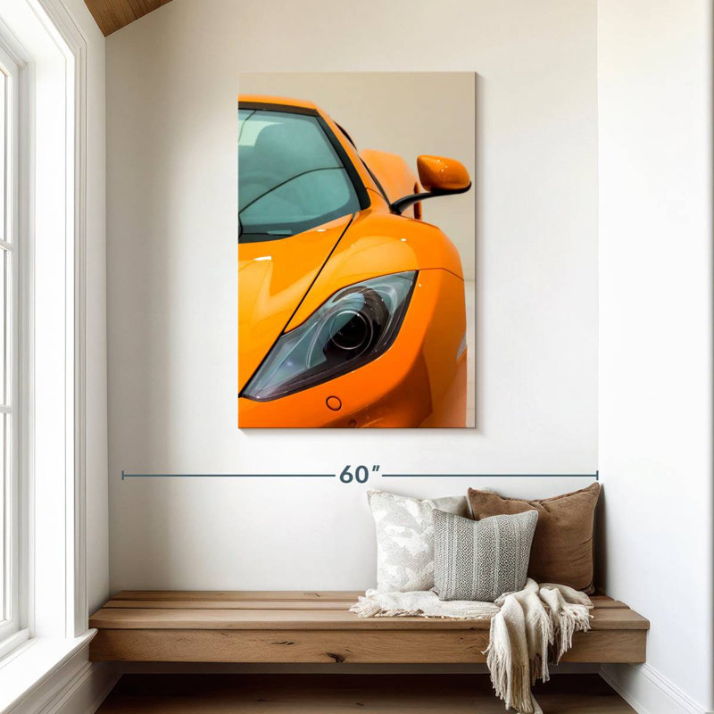 Voiture de sport Mehar Orange McLaren 12C, H 45 po x l 30 po