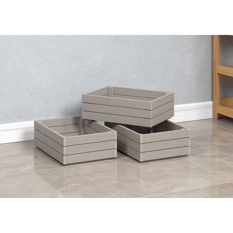 Marazzi Solid Wood Organiser Box - Set of 2