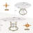 43 inch Round Extendable Dining Table for 4-6