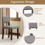 Ensemble de 4 chaises de salle à manger en bois Lark Manor ™ avec assise et dossier rembourrés en bois d'acacia