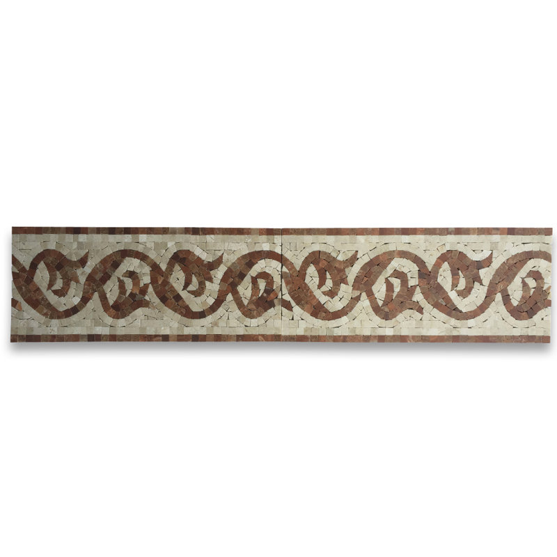 5.9 in. x 13.8 in. Marble Tile