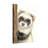 Animals Crying Ferret Peeking From Wood Panel-1677434611