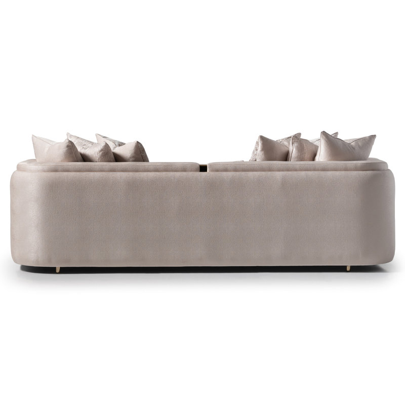 Carmela 102'' Square Arm Curved Sofa
