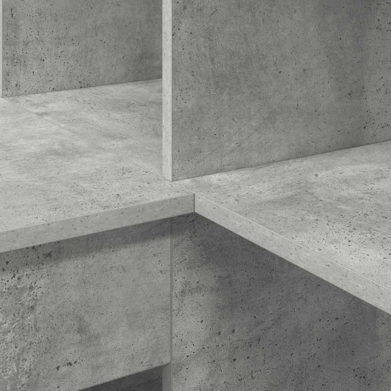 Corner Desk 101.5 X 149.5 X 149.5 Cm Engineered Wood, Concrete Grey