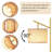 Modern Floor Lamp With 3 Color Temperatures Bulb, Adjustable Linen Shade, Foot Pedal Switch-676533478