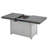 Extendable Rectangle Aluminum Alloy Fire Pit Table