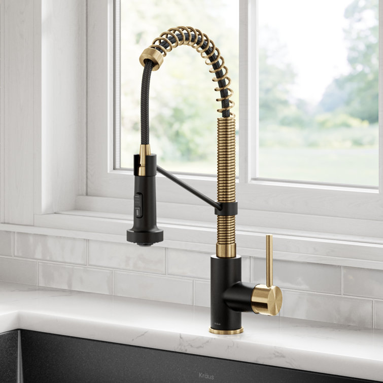 KRAUS Bolden Commercial Style 2-Function Single Handle Pull Down Kitchen Faucet