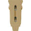 Petit corbeau en bois de pilastre traditionnel l 4 3/4 po x P 1 3/4 po x H 10 po (paquet de 6)-91124740