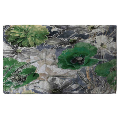 Cotton Floral Waffle Kitchen Towel