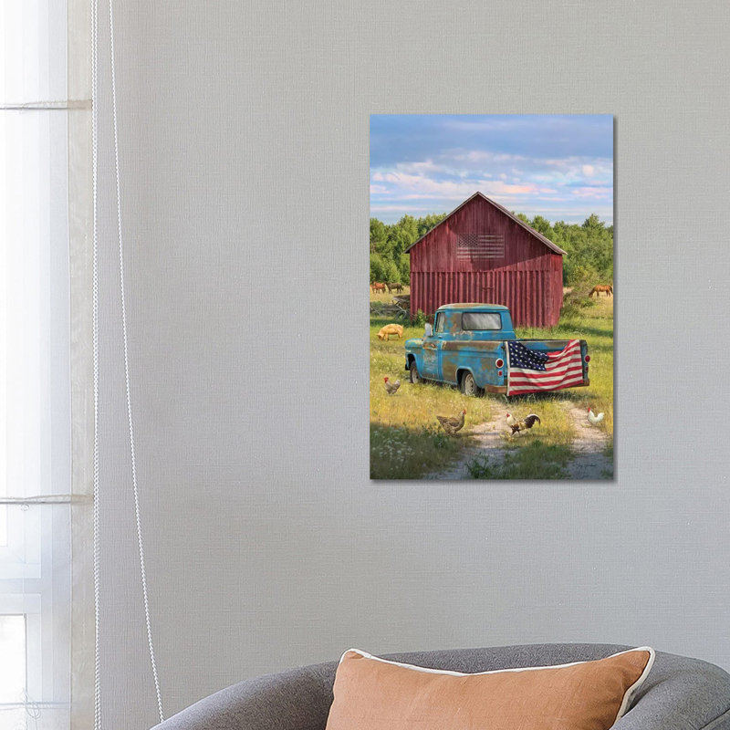 Summer Farm - Wrapped Canvas Print, 66.04 cm H x 45.72 cm W x 3.175 cm D