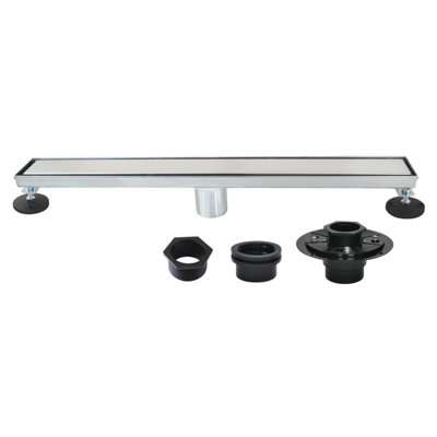 Kingston Brass Watercourse 24-Inch Stainless Steel Linear Shower Drain with Flange