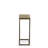 Modern Brown 10" Wide x 25.3" High Side Table with Space-Saving Sliding C-Shape Base-351710574-351710572