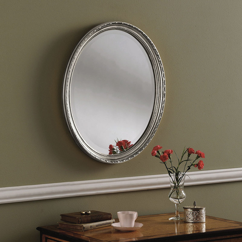 Duckett Glass Wall Mirror, Silver, 69cm x 58cm
