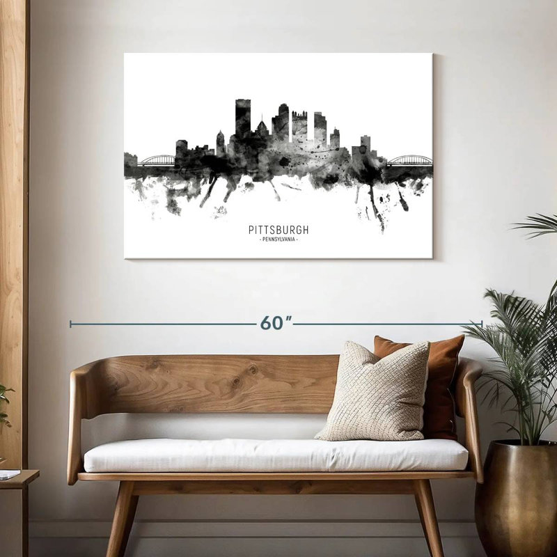 Ravi, Pittsburgh, Pennsylvanie, horizon, neuvième, H 30 po x l 45 po