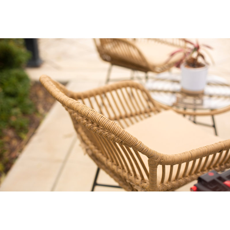 Espey 2 - Person Patio Conversation Set with Cushions