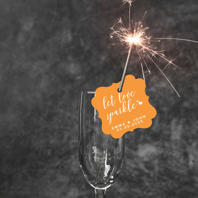 Cadre personnalisé sur mesure Let Love Sparkle