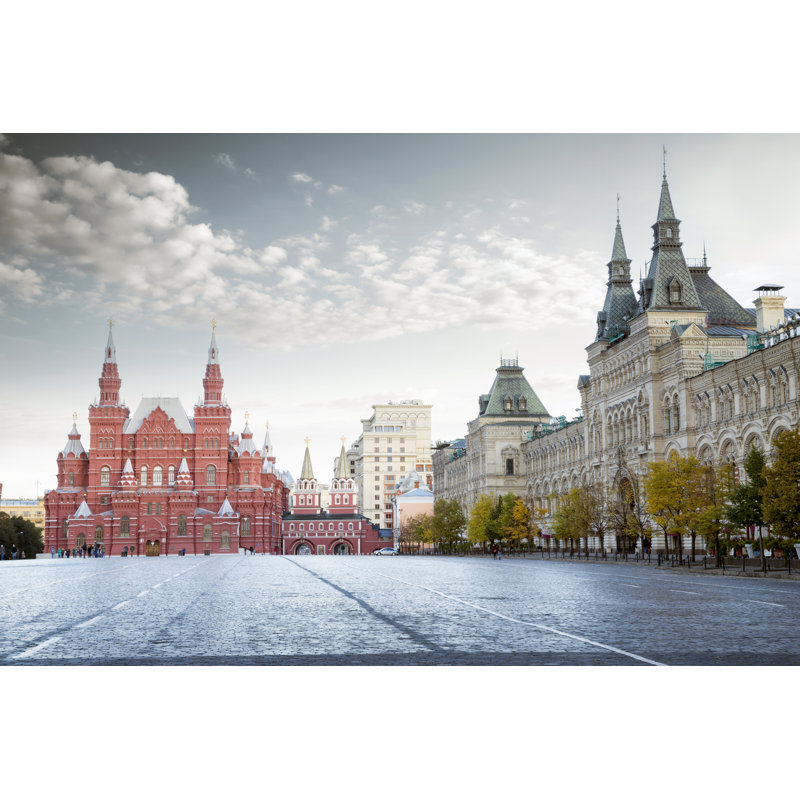 Red Square In Moscow, Russia by Mikolajn - Wrapped Canvas Print, 30cm H x 46cm W