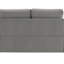 Causeuse en velours gris Wenona