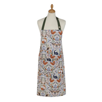 Blackthorn Animal Print Cotton Bib Apron