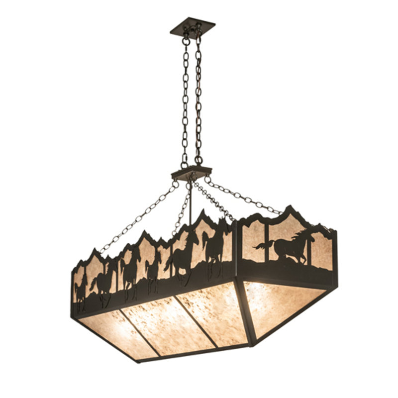 Running Horses 6 - Light Pendant