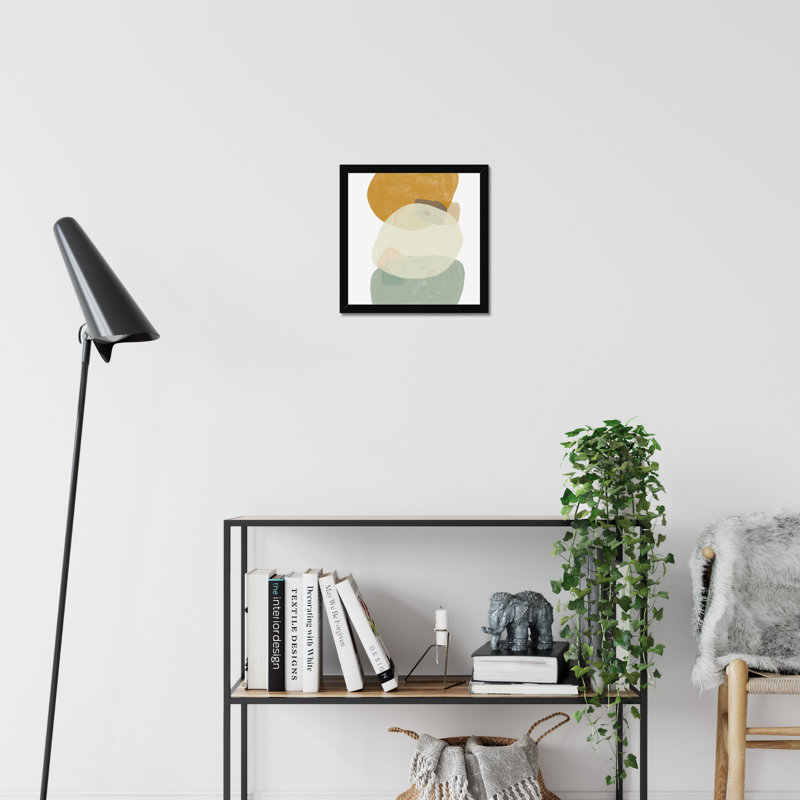 Platelet III - Painting, Black Framed Paper Print, 34cm H x 34cm W