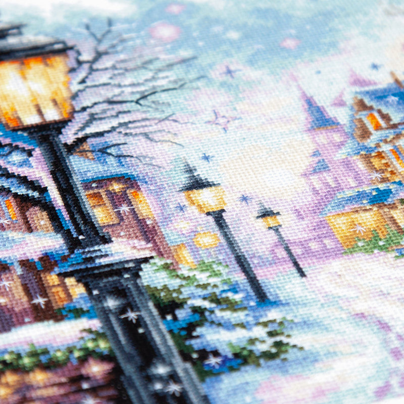 Ensemble de point de croix 70-35 Snow in the City
