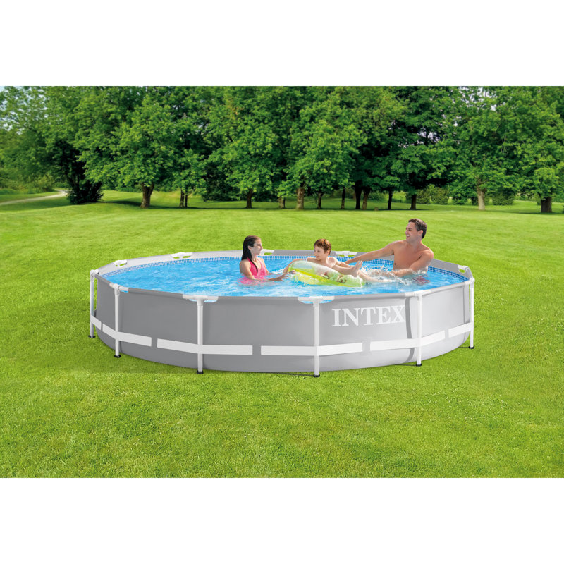 Intex 12 Foot x 30 Inches Pool with Intex 530 GPH Pool Cartridge Filter Pump