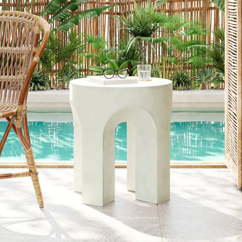 Table d'appoint d'extérieur Mgo