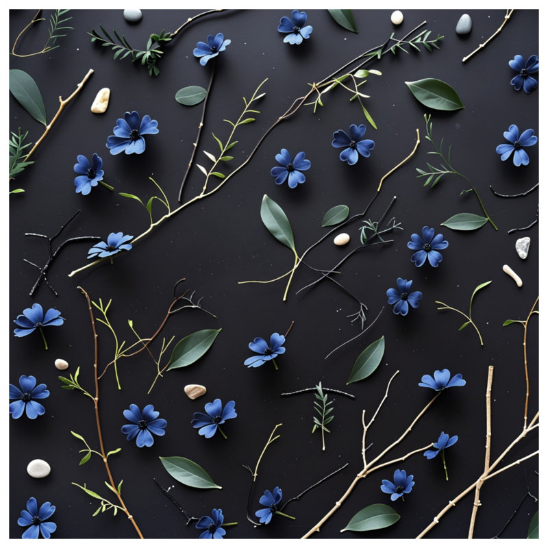Rideaux à motif de fleurs bleues, voilages et voilages à motif floral - 1 panneau, 50" x 92" - 1 Panel, Blockout
