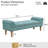 Button-Tufted End Of Bed Bench,Large Upholstered Ottoman,Foot Rest With Legs,Footstool With Rolled Arms,Upholstered Fabric Bench,Indoor Bench-512711780