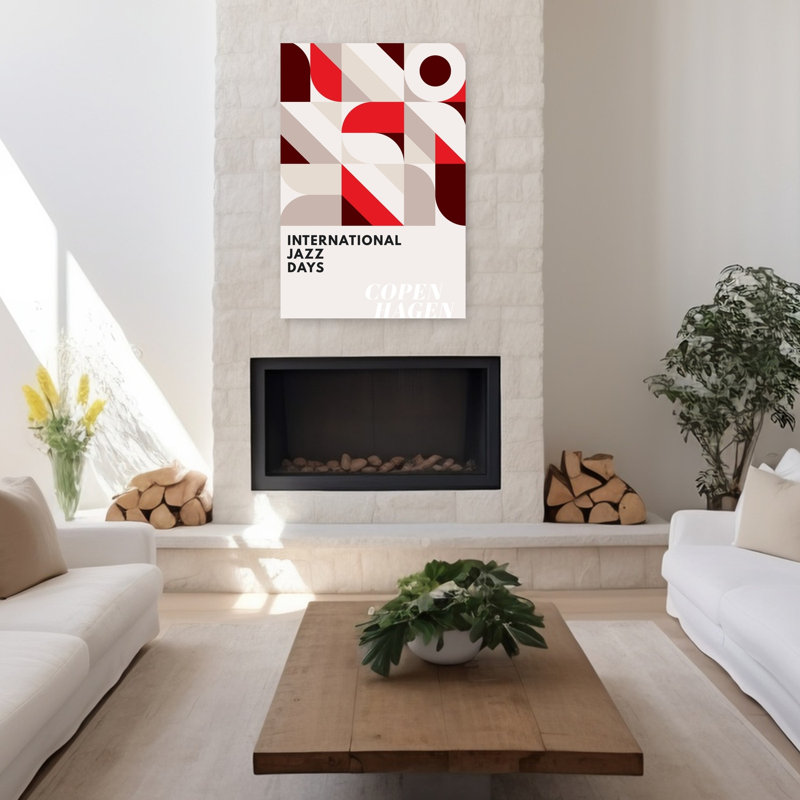 Art contemporain Art contemporain, H 48 po x l 32 po