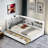 Lordina Bed with Upholstered Storage Headboard, Side Shelves and A Rotating Board-1065598211