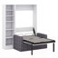 Lit escamotable Verlina avec canapé et tablettes-1229199934