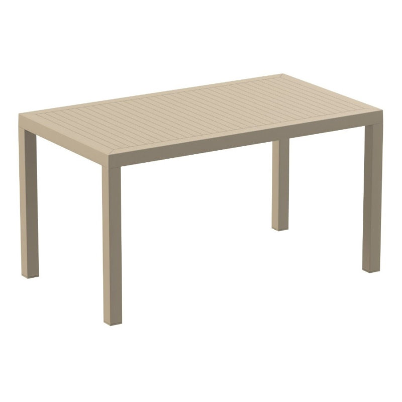 Outdoor Dining Table , in. W 31.5'' in. D, Taupe, 55 Inch