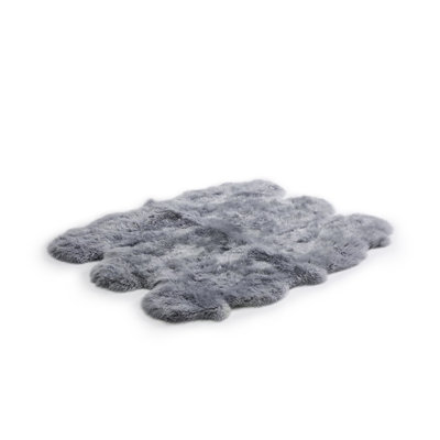 Solid Colour Sheepskin Shag 162cm X 180cm Area Rug