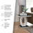 Scottsmoor Modern Halo High Gloss Statement Luxury End Table-1070891887