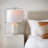 Srivatsa 21‘’ White Etched Ceramic Table Lamp with White Shade