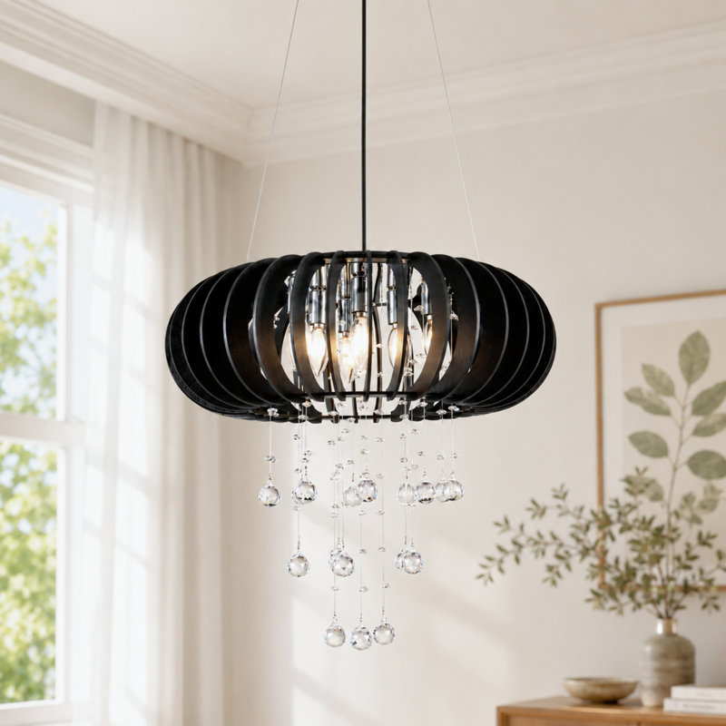 Lustre en cristal 6 lumières