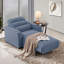 Chaise longue rembourrée inclinable électrique avec porte-gobelet et fonction de recharge sans fil-619320353
